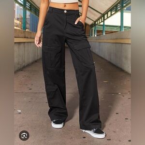 Women's Black Cargo Pants available and ever
